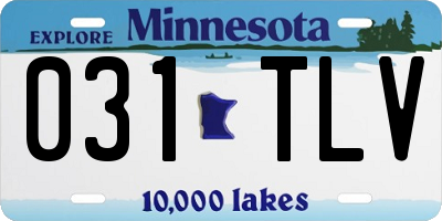 MN license plate 031TLV