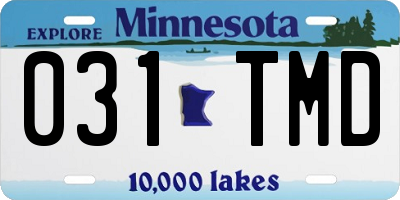 MN license plate 031TMD