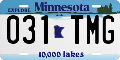 MN license plate 031TMG