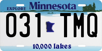 MN license plate 031TMQ