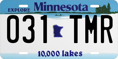 MN license plate 031TMR