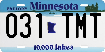 MN license plate 031TMT