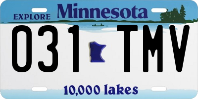 MN license plate 031TMV