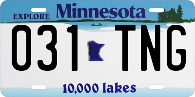 MN license plate 031TNG