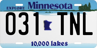 MN license plate 031TNL