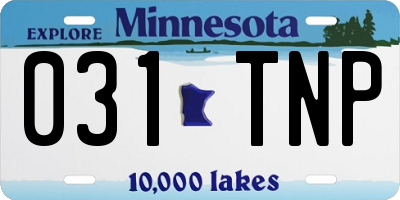 MN license plate 031TNP