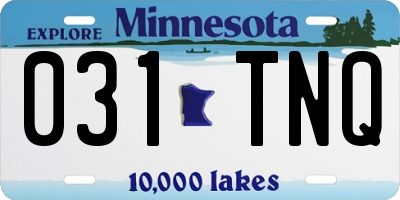 MN license plate 031TNQ