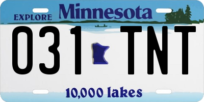 MN license plate 031TNT