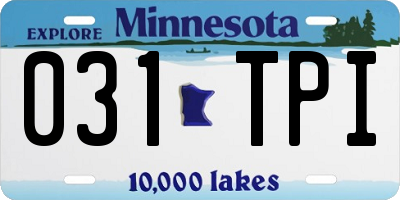 MN license plate 031TPI