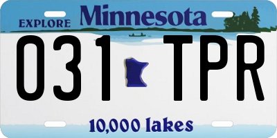 MN license plate 031TPR