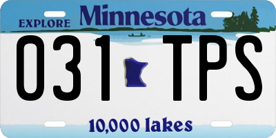 MN license plate 031TPS