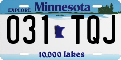 MN license plate 031TQJ