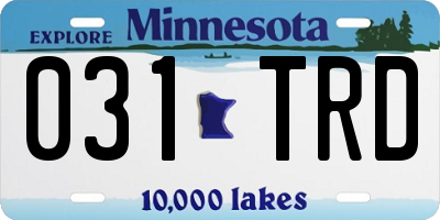 MN license plate 031TRD