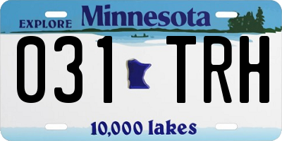 MN license plate 031TRH