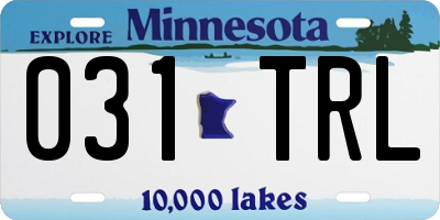 MN license plate 031TRL