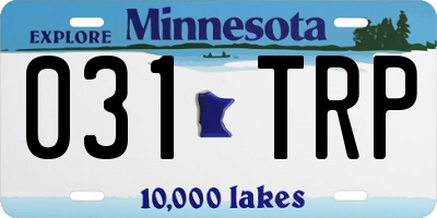 MN license plate 031TRP