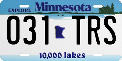 MN license plate 031TRS