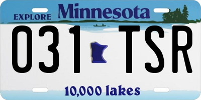 MN license plate 031TSR