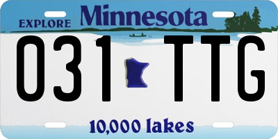 MN license plate 031TTG