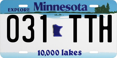 MN license plate 031TTH