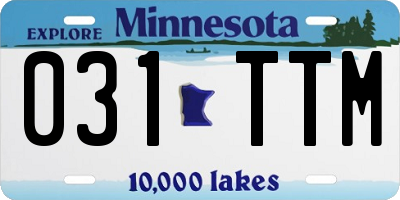 MN license plate 031TTM