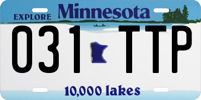 MN license plate 031TTP