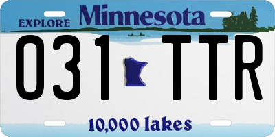 MN license plate 031TTR