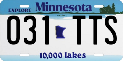 MN license plate 031TTS