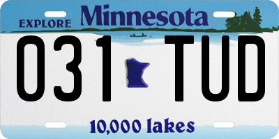 MN license plate 031TUD