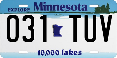 MN license plate 031TUV