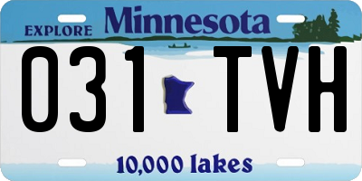 MN license plate 031TVH