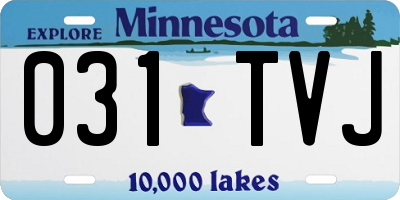 MN license plate 031TVJ