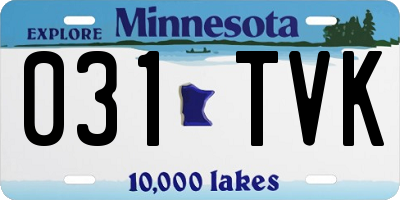 MN license plate 031TVK
