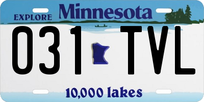 MN license plate 031TVL