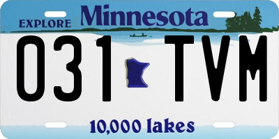 MN license plate 031TVM