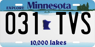 MN license plate 031TVS