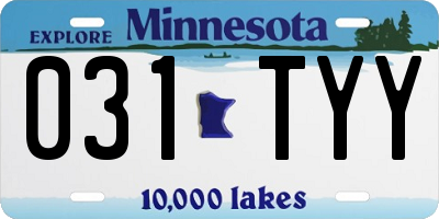 MN license plate 031TYY