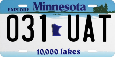 MN license plate 031UAT
