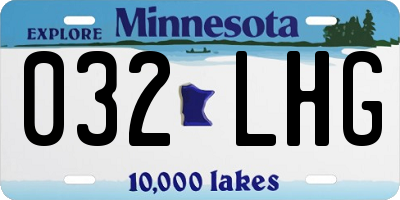 MN license plate 032LHG