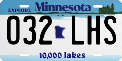 MN license plate 032LHS