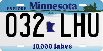 MN license plate 032LHU