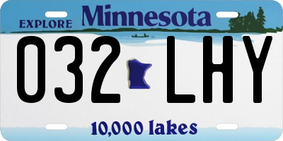 MN license plate 032LHY