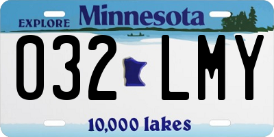 MN license plate 032LMY