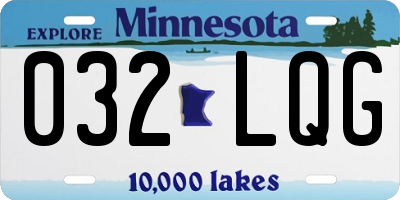 MN license plate 032LQG