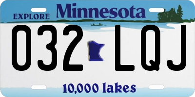 MN license plate 032LQJ