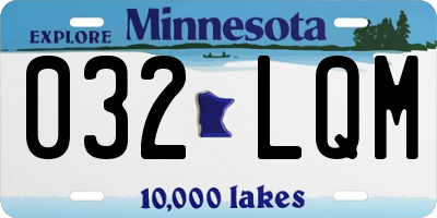 MN license plate 032LQM