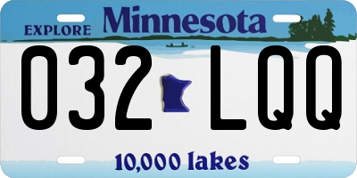MN license plate 032LQQ