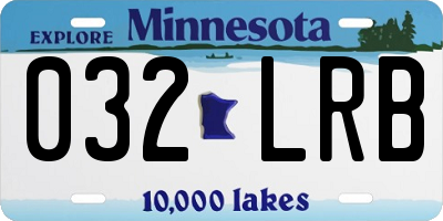 MN license plate 032LRB