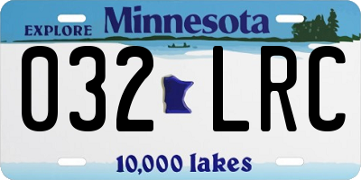 MN license plate 032LRC