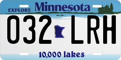 MN license plate 032LRH